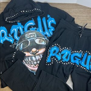 Switch “Legacy” Graphic Hoodie & Jogger Set – Black (Size S) | Two-Piece Set